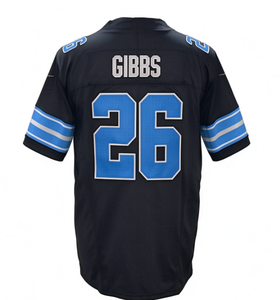 Maillot de football américain respirant des Lions de Detroit, service OEM, 5 styles, collection # 32 Gibbs # 26 Sanders # 20 Goff # 16 Montgomery # 5 - Product Image 2