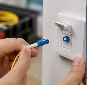 Cable de Fibra Óptica FASO SC UPC SM SX 0.9/2.0/3.0mm LSZH Simplex/Dúplex, Certificado CE, para FTTH, Centros de Datos, Aplicaciones 5G, 7-15 - Product Image 1