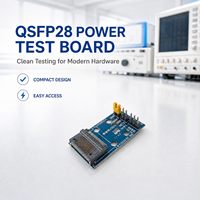 Carte de test QSFP28 pour centre de données, module optique 100G, dispositif d'agîtement pour les tests de liaison des clusters cloud et IA à grande échelle