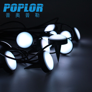 ไฟประดับสวน Poplor แบบ LED Icrgb ปรับความสว่างได้ ควบคุมผ่านแอพ 10 เมตร 15 ดวง กันน้ำ สำหรับตกแต่งภายนอก - Product Image 2