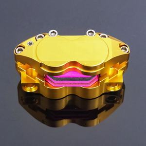 Étrier <span class=keywords><strong>de</strong></span> <span class=keywords><strong>frein</strong></span> 4 pistons en aluminium pour moto Ducati Honda Yamaha Aprilia - Product Image 3