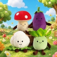 Jouets en peluche créatifs et réalistes brodés en forme de fruits et légumes, 8 pouces, anti-stress, pour machine à griffes, cadeaux d'anniversaire, en polyester
