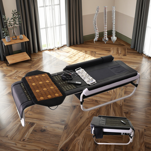 Pop Relax kore en çok satan V3V4 sıcak akupunktur termal yeşim silindir ana kızılötesi isıtma omurga çekiş tedavisi masaj yatağı - Product Image 1