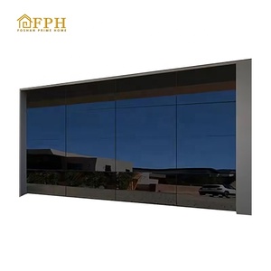 Porte de garage invisible en aluminium durable, isolée thermiquement, moderne et automatique pour villa - Product Image 2
