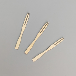 Chịu nhiệt Hot Bán nguồn nhà máy dùng một lần bã mía Ngã Ba sợi tre muỗng compostable thân thiện với môi dao cho Đảng - Product Image 4
