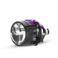Projecteur bi-LED hyperboloïde de 2,5 pouces pour phare de voiture, lentille directe 12V 50W 6000K pour rétrofit de phares LED H4 H7 H11 9005 9006
