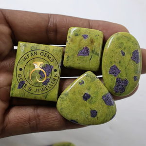 Lot en gros de cabochons en Atlantisite Stichtite 100% naturelle de haute qualité, pierres précieuses brutes de guérison pour la fabrication de bijoux - Product Image 1