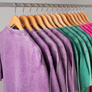 Camiseta Retro Americana de Algodón 100% Lavado, 230 GSM, Cuello Redondo, Manga Corta, Holgada, Transpirable, con Logotipo Personalizado - Product Image 4