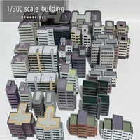 1:300 Scène Ville Bâtiment Sable Table Modèle Plastique Assemblé Diorama Disposition Kits Jouet