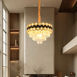 Samen Luxe Moderne Heldere Kristallen Plafondlamp Mini <span class=keywords><strong>Flush</strong></span> <span class=keywords><strong>Mount</strong></span> Oppervlak Gemonteerd Rond Goud Voor Woonkamer Warm Hanglamp - Product Image 3