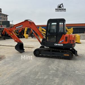 เครื่องขุด Dh55ขนาดเล็กแบบดูซานมือสองใช้เครื่องขุดข้อเสีย Doosan55 5ตันเครื่องขุดพร้อมใบมีด - Product Image 6