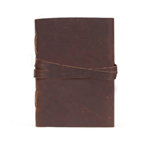 Retro Notebook <b>Notepad</b> Soft <b>Leather</b> Loose-leaf Book Imitation <b>Leather</b> Diary A6 Blank Kraft Paper Portable Ledger - Product Image 2