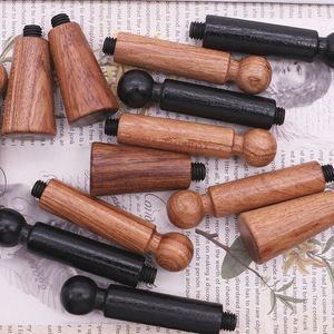 Retro Fireproof <b>Paint</b> Seal Handle Rosewood Fire Lacquer Seal Handle Envelope Wax Stamp Handles Sealing Wax Accessories Decor - Product Image 4