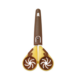 Child Safety Scissors Stainless Steel Yellowish Brown Straight Head For Home Craft Student Use - Product Image 4