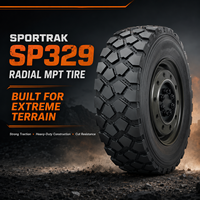 Pneu de camion tout-terrain SPORTRAK SP329 MPT en gros 255/100R16LT 9.00R16 PNEU INDUSTRIEL SPÉCIAL 335/80R20 Pneu radial robuste