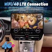Autoradio intelligent QLED grand écran 19,8 pouces, pour Toyota Land Cruiser 200 LC200 2008-2021, lecteur vidéo stéréo Carplay 2 Din