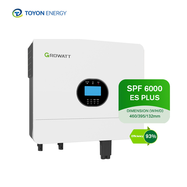 Growatt Top 10 Brand SPF 6000 ES Plus All in One Solar Inverter with Lithium Ion Battery