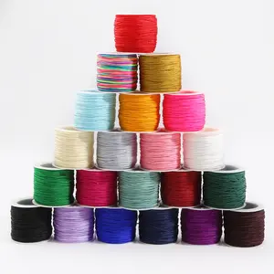 JadeThread 0.8mm Nylon Cord Thread Chinês Knot Cord Handmade Trançado Thread Beading Pulseira Corda Borla Fazer Jóias DIY