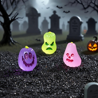 Accessoires de décoration DIY citrouille phosphorescente pour Halloween, ornements de table micro-paysagers