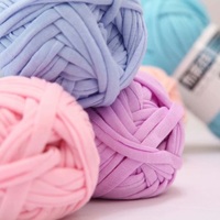 Factory Price 100Grams DIY Spaghetti Yarn Handbag Crochet Hand Knitting Chunky T-shirt Yarn for Bag