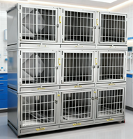 Cages pour animaux de compagnie en acier inoxydable sûres et confortables avec un design respirant Style classique de luxe pour chiens, chats et poulets