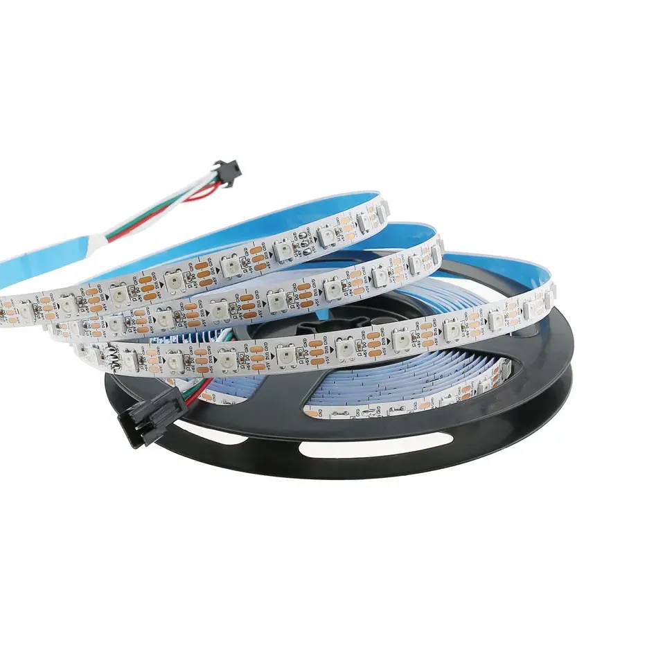 חלום צבע Smd 5050 5v 12v 5m Waterproof מיעון דיגיטלי Ws2812 Ws2812b Rgbw Rgbic Rgb Sk6812 Led רצועת אור