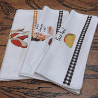 Chiffon de nettoyage carré en microfibre super absorbante à motif gaufré, séchage rapide, couleur unie blanche, sublimation, torchon de cuisine MSY