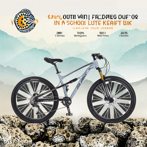 Vélo de montagne à suspension souple <span class=keywords><strong>ERMA</strong></span> LIMIT-MTB-005 27,5 pouces, cadre en alliage d'aluminium, fourche avant à amortisseur verrouillable, frein à disque hydraulique 9 - Product Image 3