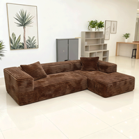 Sofá Cama Gigante Moderno de Espuma Viscoelástica Comprimida al Vacío, Estilo Modular para Sala de Estar y Dormitorio, Tapicería de Tela para Hoteles