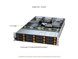 Supermicro Hyper A + AS-2015HS-TNR Rackmount Máy Chủ Với 8GB Bộ Nhớ CPU Máy Chủ Gắn - Product Image 3