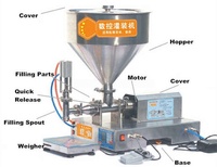 Machine de remplissage semi-automatique à grand débit pour huiles comestibles liquides avec système de contrôle de pesage