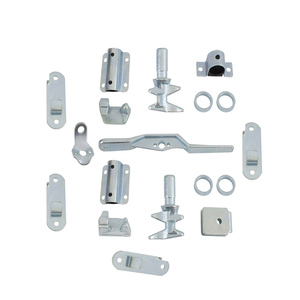 Support de fixation personnalisé en acier zingué avec goupille d'alignement, kit de réparation de quincaillerie de porte, accessoires de quincaillerie pour meubles - Product Image 3