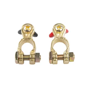 Connectors Hot Selling BT287/288 Brass Battery Terminals Connectors Clamps Top Post Battery Terminal Protector Set Copper Battery Terminal