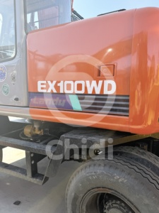 รถขุดล้อยางฮิตาชิ EX100WD มือสอง น้ำหนัก 11 ตัน มีจำหน่ายในสต็อกที่ลานเซี่ยงไฮ้ - Product Image 4