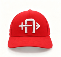 Gepersonaliseerde baseballcaps met geborduurd logo, geprinte 3D-borduursels, 6 panelen, groothandel, promotioneel, waterdicht, rode baseballcaps