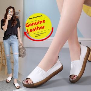 Nouvelles sandales blanches antidérapantes à bout ouvert pour femmes, modèle 2026, à enfiler, pour femmes enceintes - Product Image 5