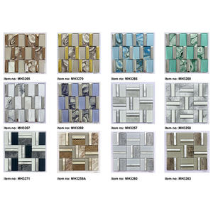 Mosaïque de luxe résistante à l'usure, mosaïque de carreaux, mosaïque de pierre artificielle, mosaïque de verre de 6 mm pour <span class=keywords><strong>la</strong></span> piscine - Product Image 2