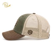 Casquette de baseball trucker en maille 6 panneaux 4U en gros, décontractée, unisexe, toutes saisons, réglable, pour l'extérieur, mode urbaine, 3 couleurs