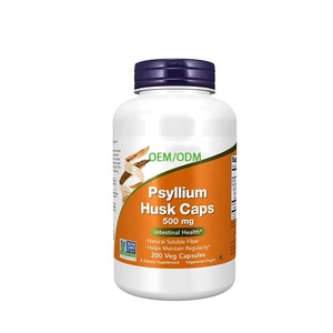 Odm OEM nhãn hiệu riêng Hữu Cơ nhà sản xuất đều đặn tiêu hóa chất xơ mỏng bổ sung Psyllium trấu bột viên nang - Product Image 1