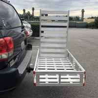 Porte-bagages universel en aluminium de nouveau type avec cadre pliable, rails latéraux hauts, compatible avec les SUV, les fourgonnettes, les remorques, les camping-cars