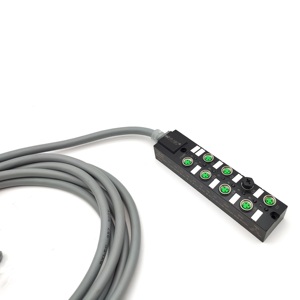 Sistemas de Distribución Inteligente bibo IP67, Caja de Conexiones IO de 8 Vías con Indicador LED, 24V 4A, Cables PUR/PVC - Modelo SVLEC 980823 - Product Image 3