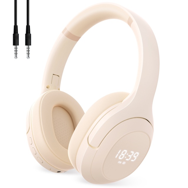 New Design Foldable Wireless Comfortable Touch Screen Headphones Over Ear Headphone with Fm Radio