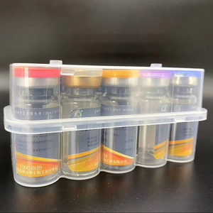 Boîte de rangement en plastique pour flacons en verre transparent de 3 ml, 5 ml, 7 ml, 10 ml, 20 ml avec impression givrée/sérigraphie pour vaccins - Product Image 1