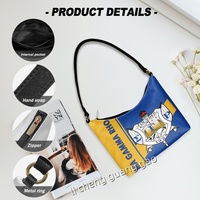 Sac à bandoulière tendance en PU pour femme, design personnalisé, idéal pour les clubs de sororité, sac à main de mode pour l'extérieur, vente chaude
