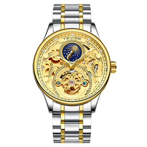 Relojes de Pulsera de Lujo para Hombre, Mecánicos y Automáticos, con Correa de Cuero o Acero Inoxidable, Resistentes al Agua, en Caja Personalizada - Product Image 1