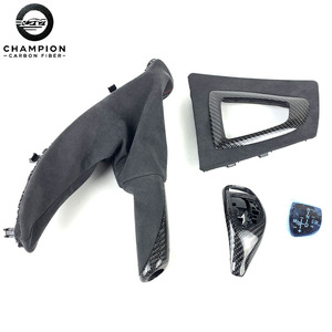 สำหรับ BMW F30 F31 F32 F33 F34 F80 F82 คอนโซลกลางหุ้มหนังกลับคาร์บอนไฟเบอร์ แผงเปลี่ยนเกียร์ มือจับเบรกมือ อุปกรณ์ตกแต่งภายในรถยนต์ - Product Image 3