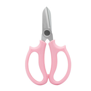 Sécateur de jardin personnalisé avec logo, ciseaux à fleurs avec manche en plastique <span class=keywords><strong>rose</strong></span>, outils floraux pour la taille DIY - Product Image 3