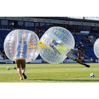 Ballon de football gonflable géant, ballon à bulles, ballon Zorb, matériau PVC, hauteur 1m, couleur personnalisable