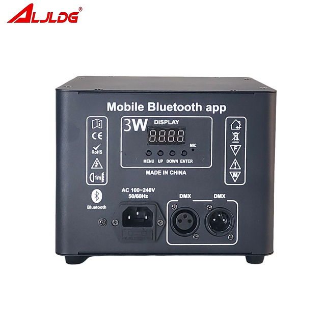 Wedding 3W RGB Laser Light APP Control 3D Projector Aluminum Body Powerful Disco Stage Laser Light