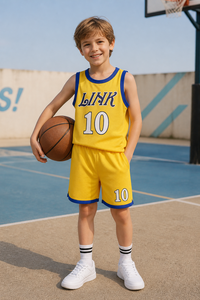 Nouvel ensemble <span class=keywords><strong>de</strong></span> vêtements <span class=keywords><strong>de</strong></span> sport <span class=keywords><strong>pour</strong></span> enfants, garçons et filles, débardeur à manches courtes, short, maillot <span class=keywords><strong>de</strong></span> <span class=keywords><strong>basket</strong></span>-ball, vêtements d'entraînement d'été, polyester, dessin animé - Product Image 2